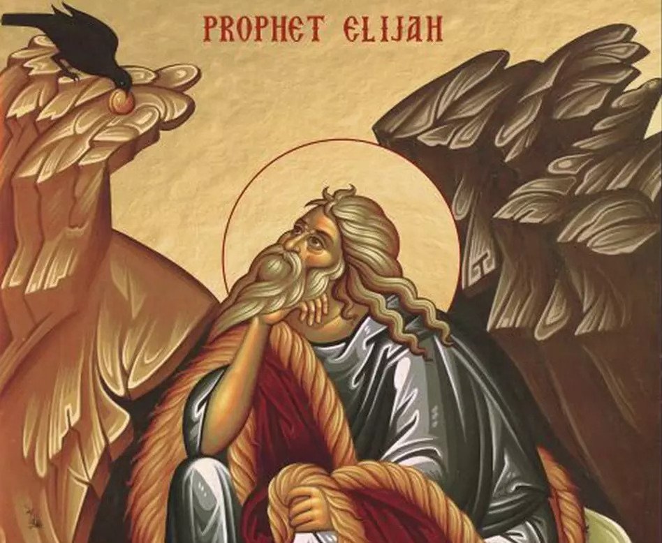 An icon-style image of the prophet Elijah, representing biblical faithfulness and God's sustaining Word